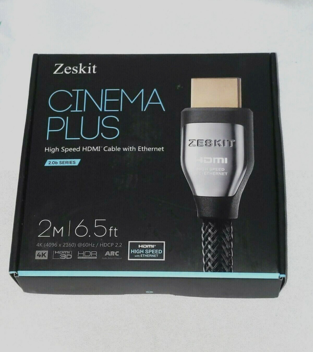 Zeskit Cinema Plus High Speed HDMI Cable w/Ethernet 6.5ft